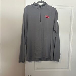 Under Armour Black and White Striped Pullover